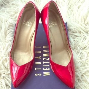 Stuart weitzman patent pumps